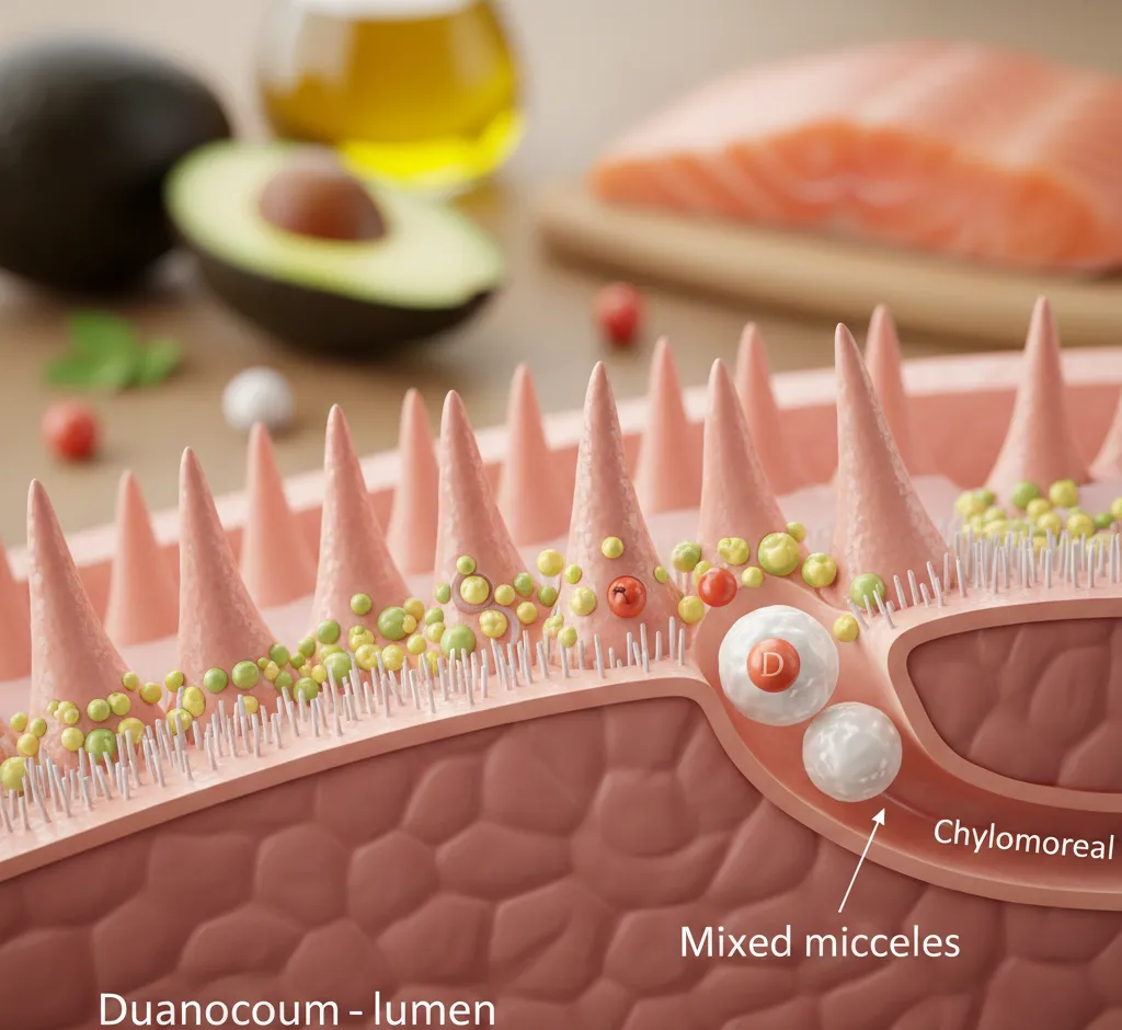 Absorción de vitamina D en el intestino delgado: mecanismos, factores y optimización