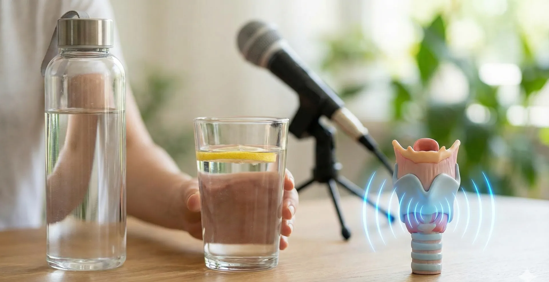 Agua constante para hidratar las cuerdas vocales: guía completa para una voz sana