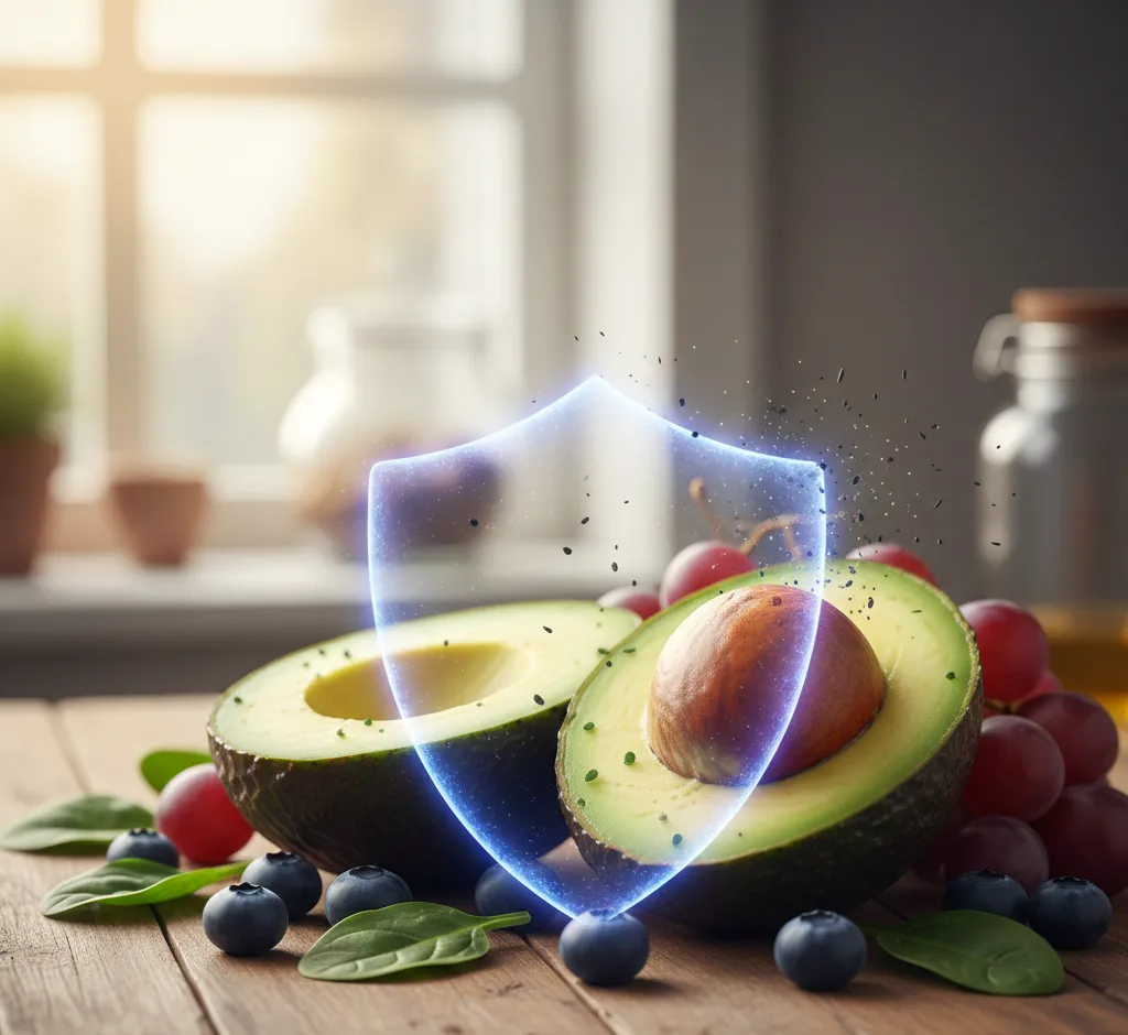 Antioxidantes del aguacate: el escudo natural contra los radicales libres