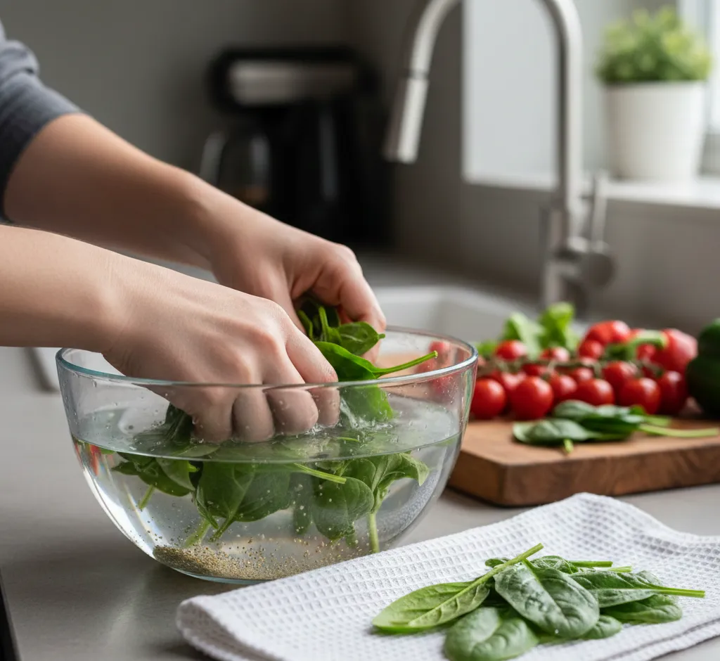 Beneficios de lavar espinacas correctamente: salud, sabor y seguridad en tu plato