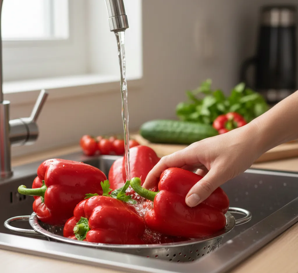 Beneficios de lavar pimientos rojos: salud, sabor y seguridad en tu cocina