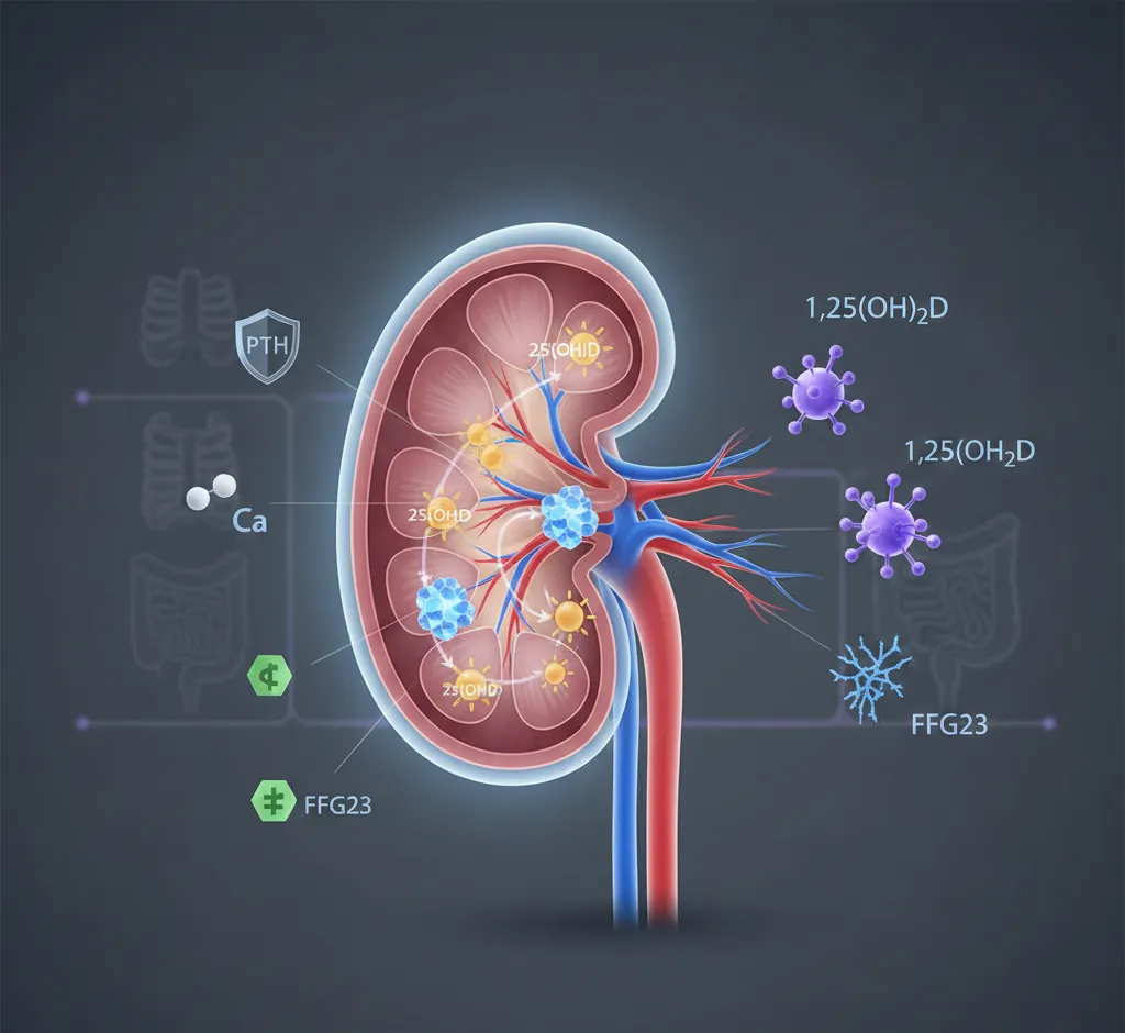 Cómo el riñón activa la vitamina D: pasos, hormonas y su importancia clínica