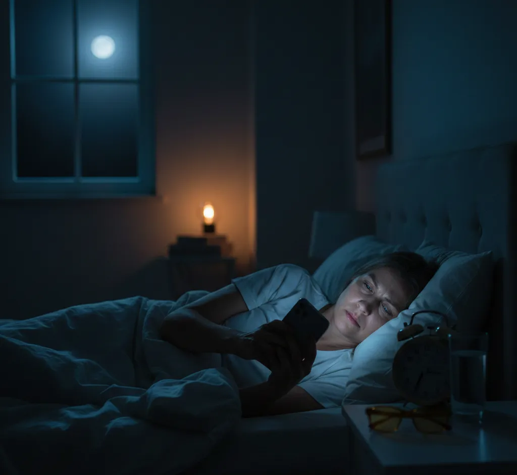 Cómo la luz azul afecta el sueño nocturno y cómo protegerte