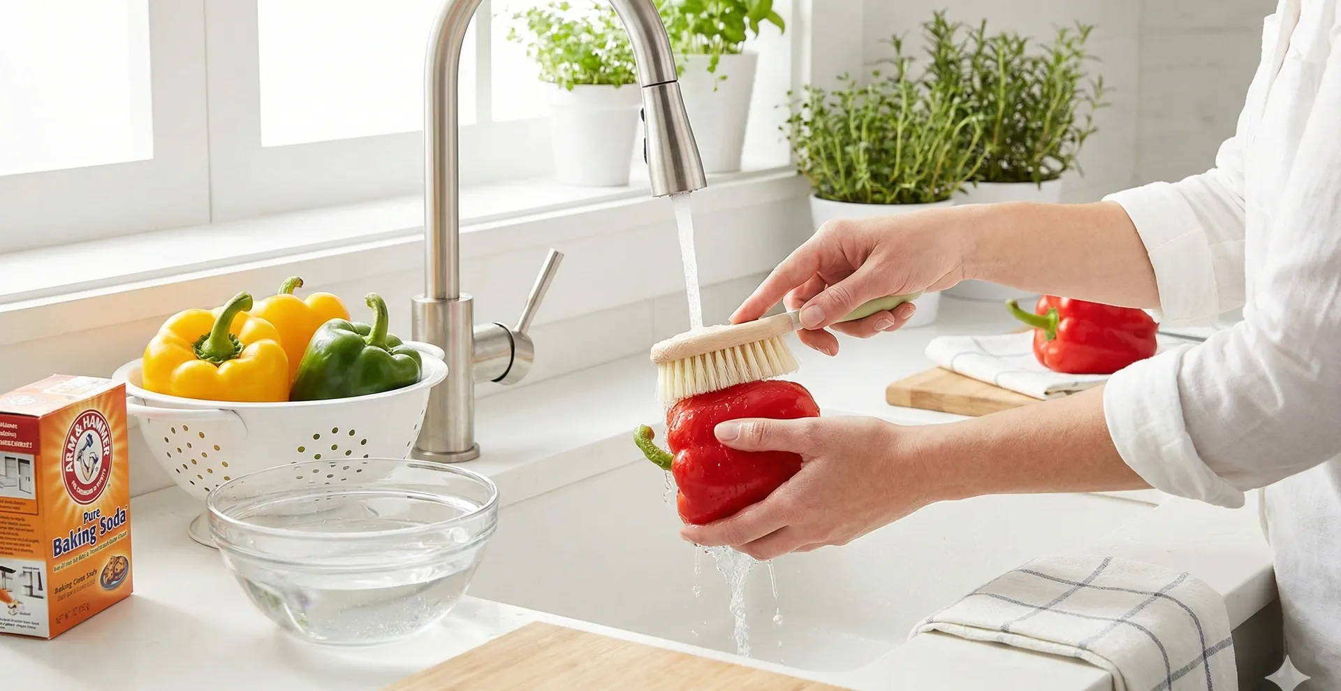 Cómo lavar pimientos para evitar contaminantes y proteger tu salud