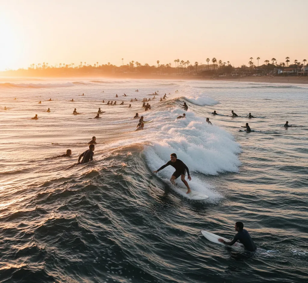 Cómo surfear en crowd sin estrés: técnica, etiqueta y mentalidad