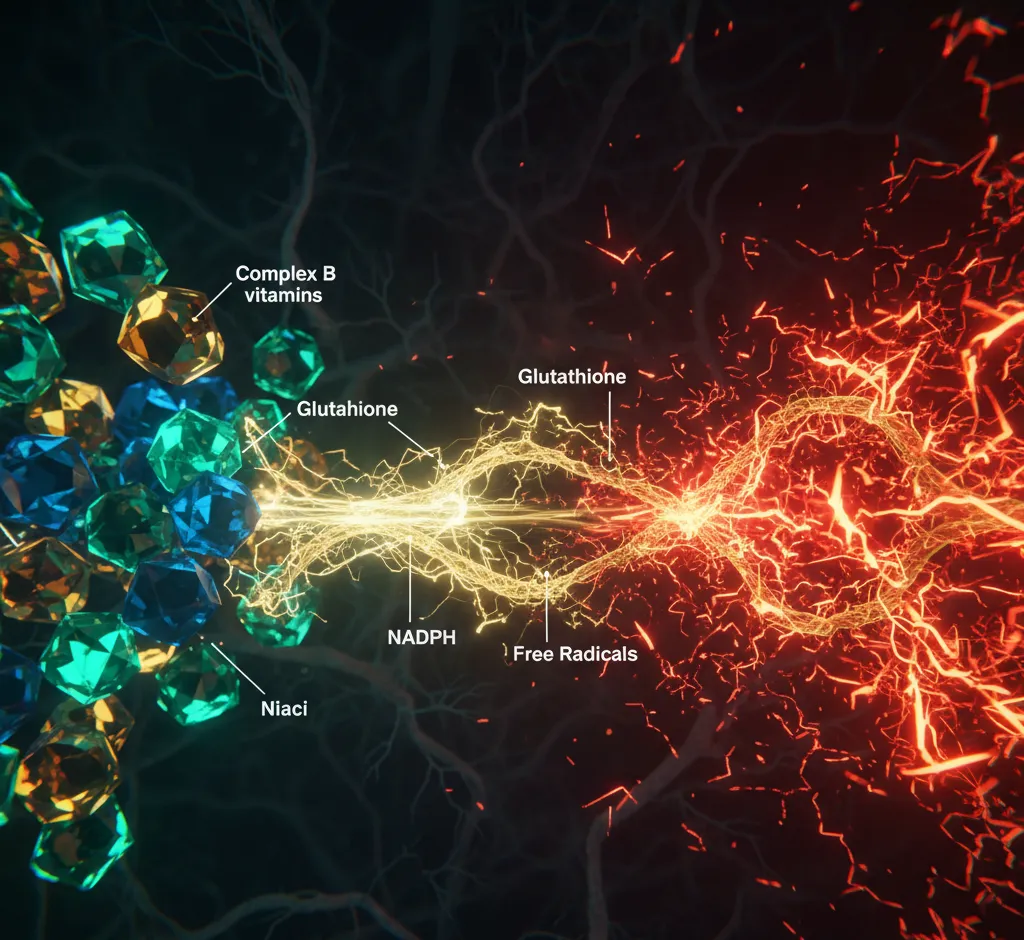 Complejo B y Estrés Oxidativo: Una Defensa Nutricional Contra el Daño Celular