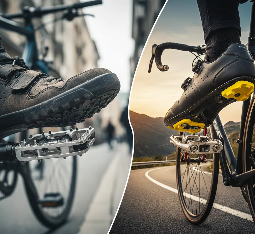 Diferencias entre pedales de plataforma y automáticos: guía completa para elegir bien