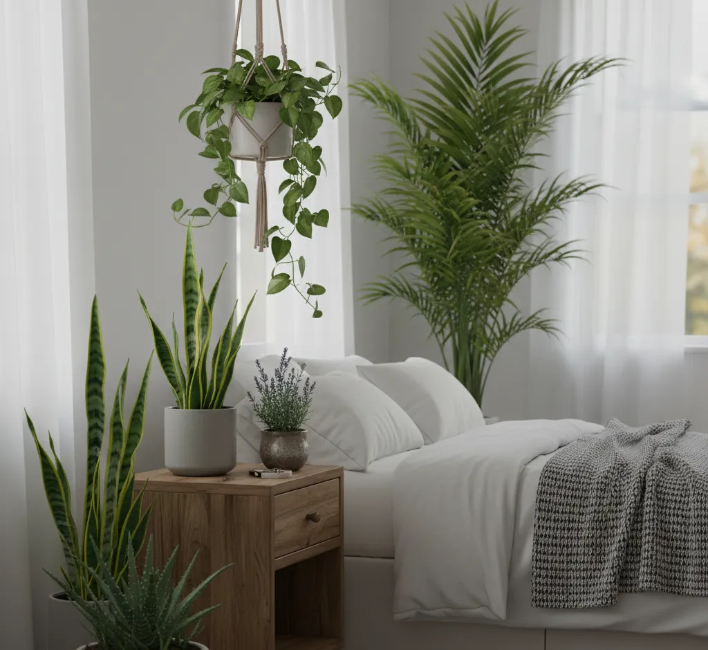 El Impacto Transformador de las Plantas en el Dormitorio: Mejora del Sueño, Aire y Bienestar
