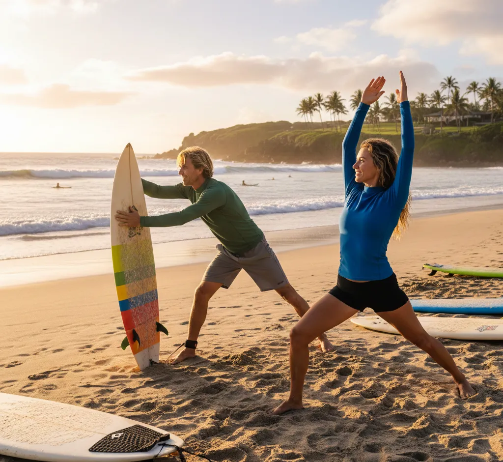 Estiramientos antes y después de surfear: guía completa para mejorar rendimiento y prevenir lesiones
