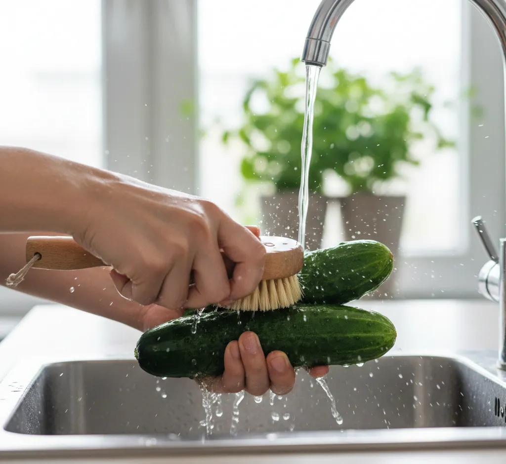 La importancia de limpiar correctamente los pepinos frescos: seguridad, sabor y salud