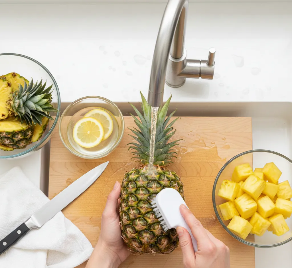 La importancia de limpiar piñas: guía completa para una fruta más segura, sabrosa y duradera