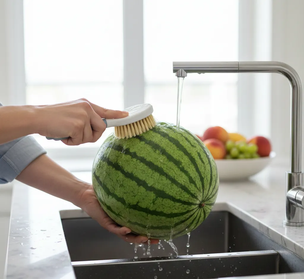 La Importancia Ignorada: Por Qué Debes Lavar a Fondo la Sandía Fresca Antes de Cortarla