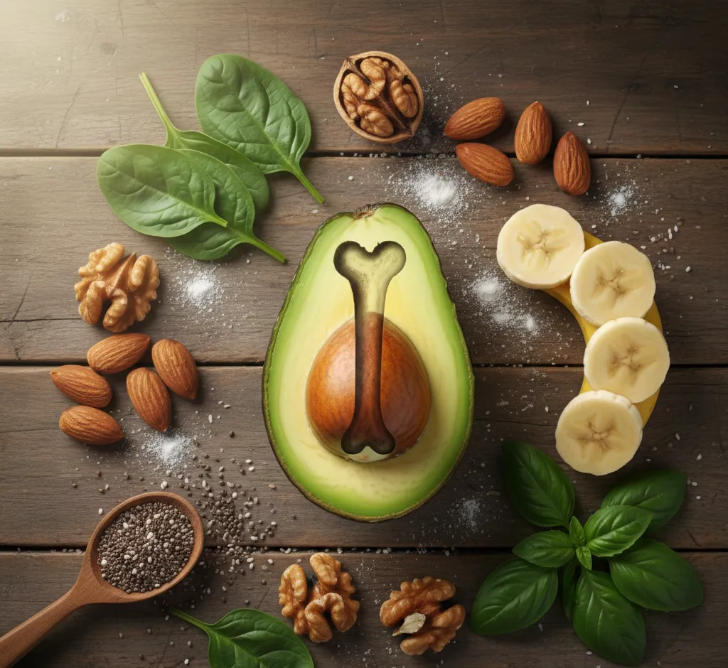 Minerales del aguacate para los huesos: cómo fortalecer tu sistema óseo de forma natural