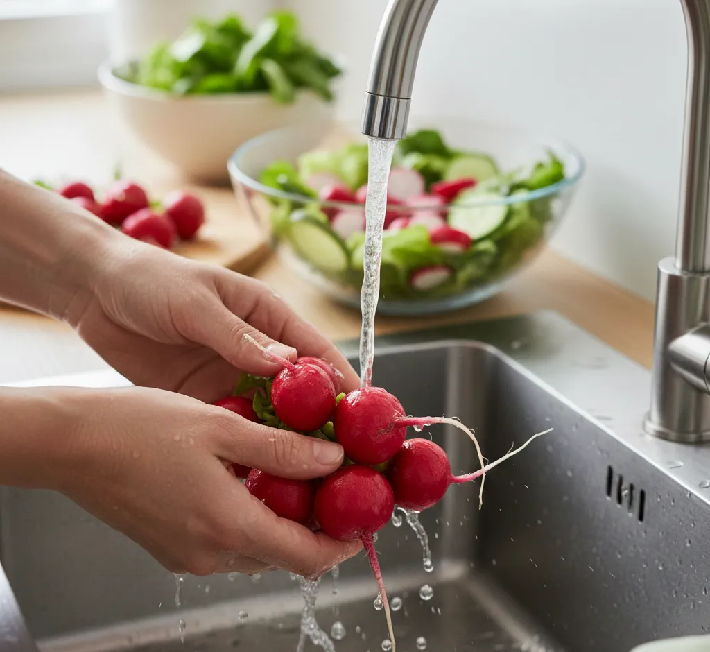 Razones para enjuagar rábanos rojos antes de consumirlos