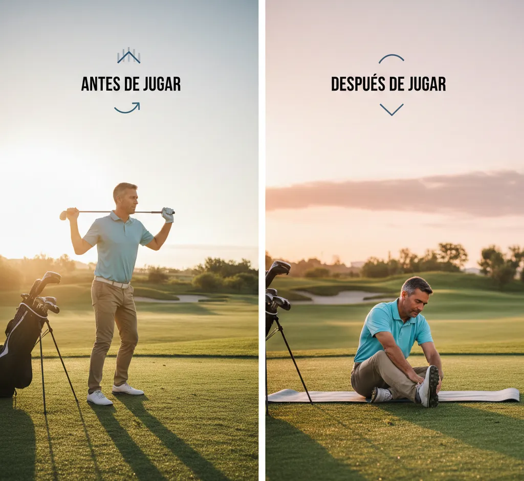 Rutina de estiramientos para golfistas: guía completa antes y después de jugar