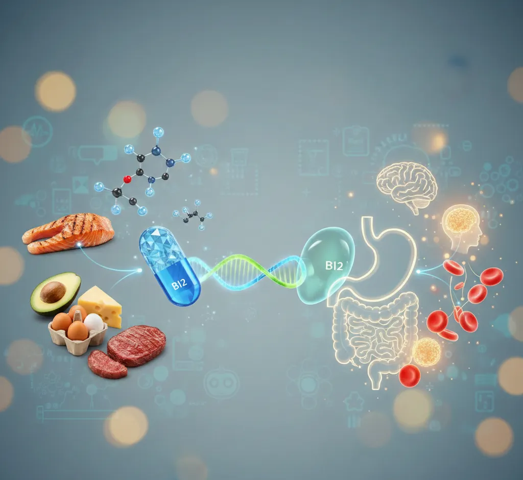 Vitamina B12 y factor intrínseco: clave para una correcta absorción y salud global
