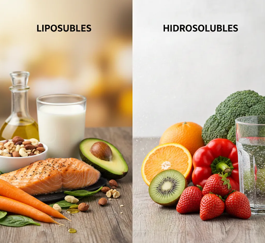 Vitaminas liposolubles vs hidrosolubles: diferencias, funciones y cómo aprovecharlas mejor